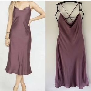 Show Me Your Mumu Plum Verona Cowl Dress Small